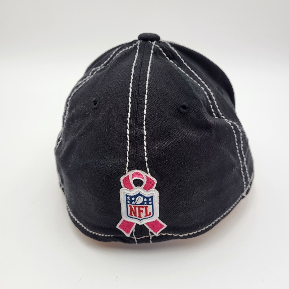 Pittsburgh Steelers Breast Cancer Awareness Fitted Hat Reebok Mens Small/Medium - Picture 3 of 8